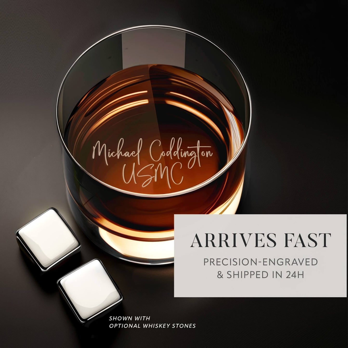 Engraved Whiskey Glass
