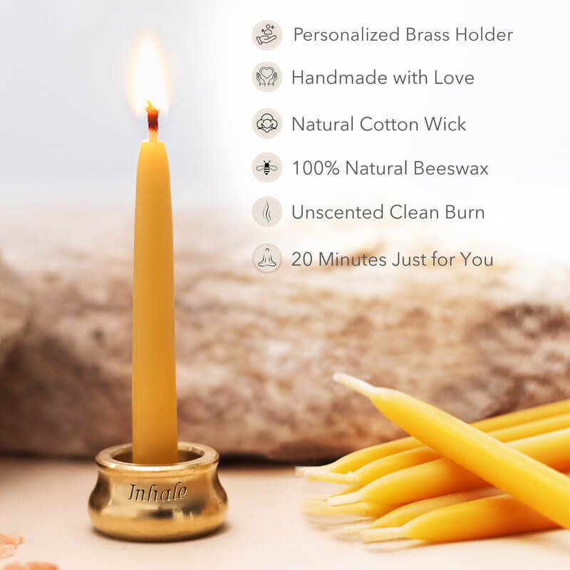 Personalized Mediation Candle Set