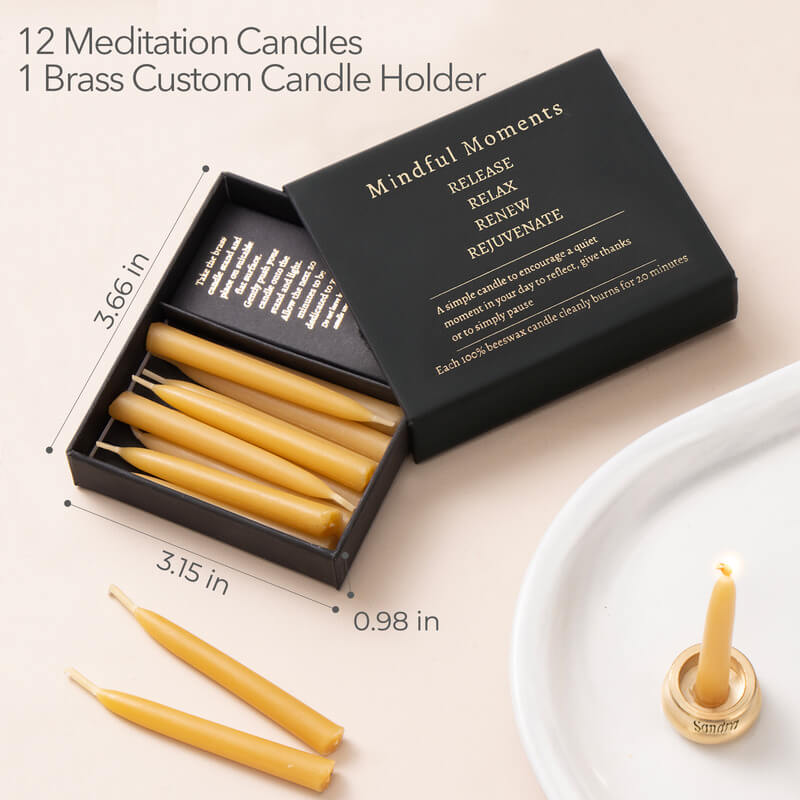 Personalized Mediation Candle Set