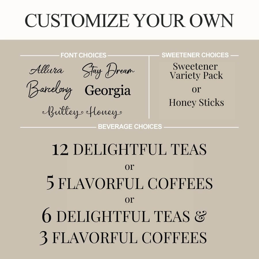 Personalized Tea and Coffee Set