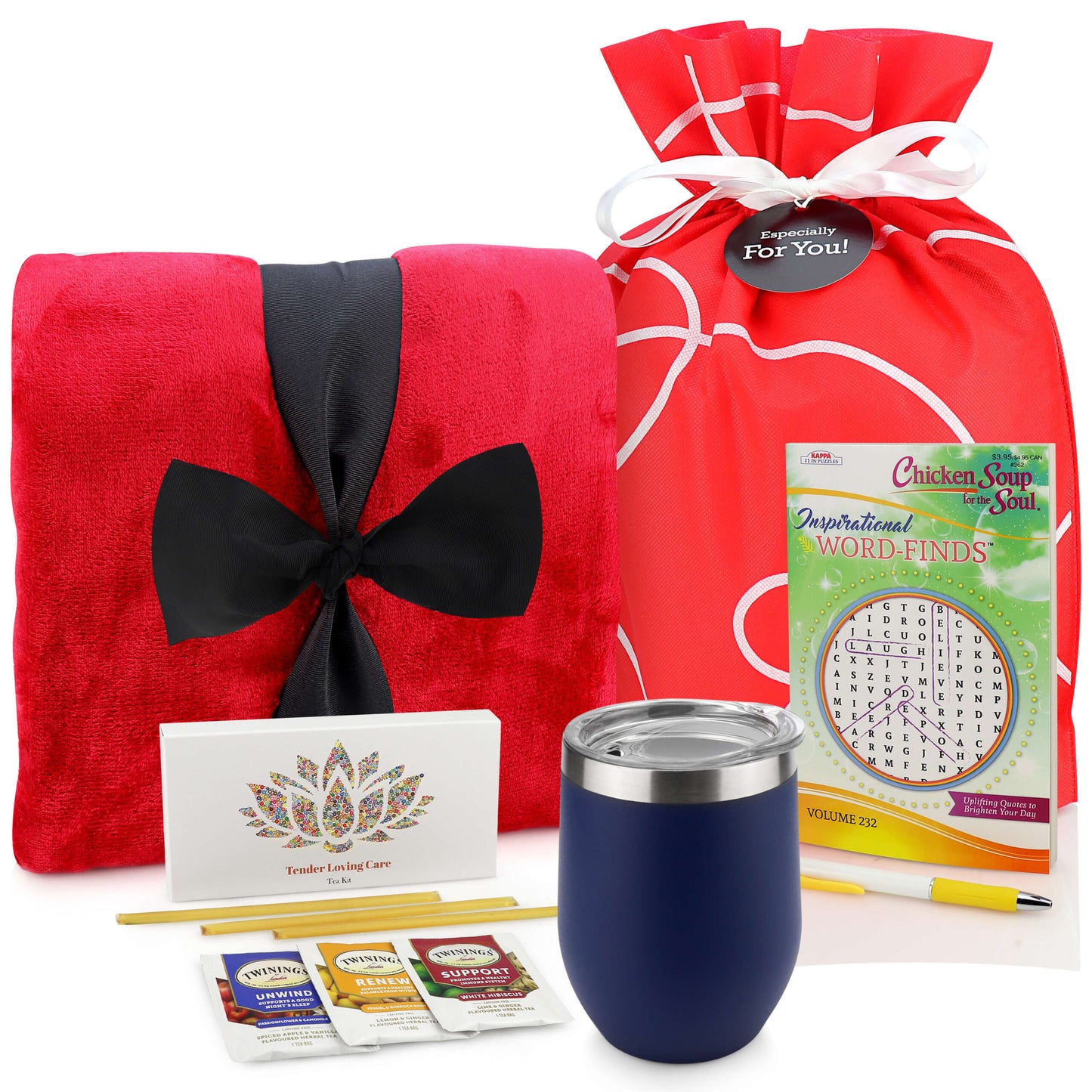 Red Blanket Set